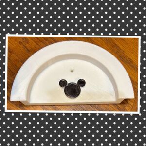 3D-Printed White/Black Mickey Mouse Ear Wall Display
